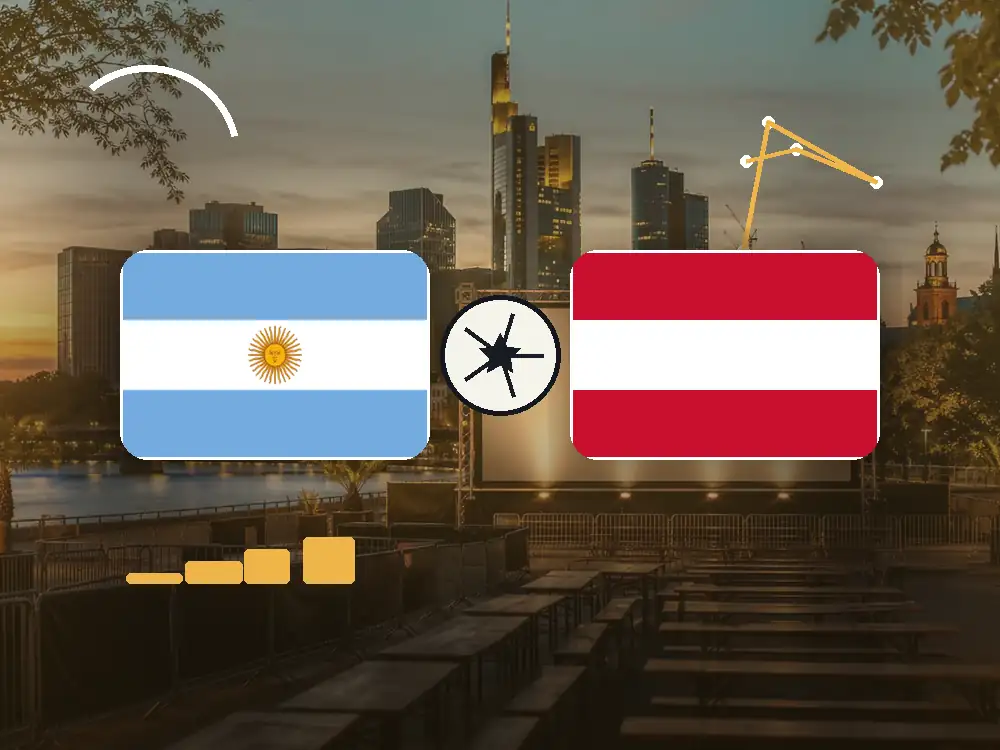 Argentinien gegen Österreich in Frankfurt schauen mit passenden Flaggen im WM-2026-Spielplan