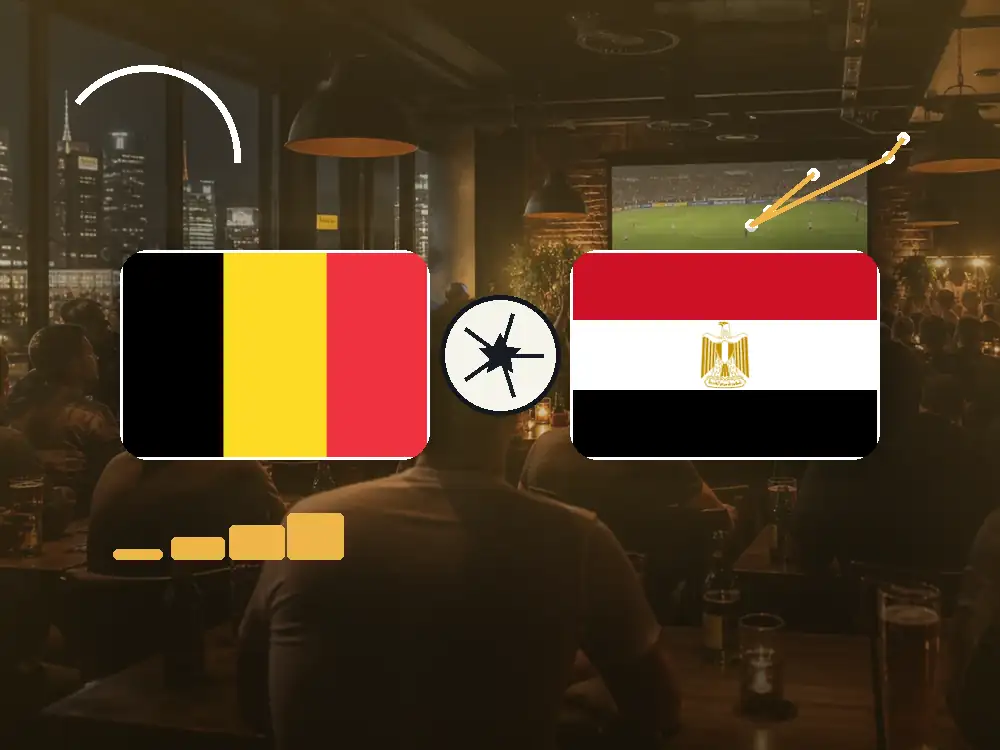 Belgien gegen Ägypten in Frankfurt schauen mit passenden Flaggen im WM-2026-Spielplan