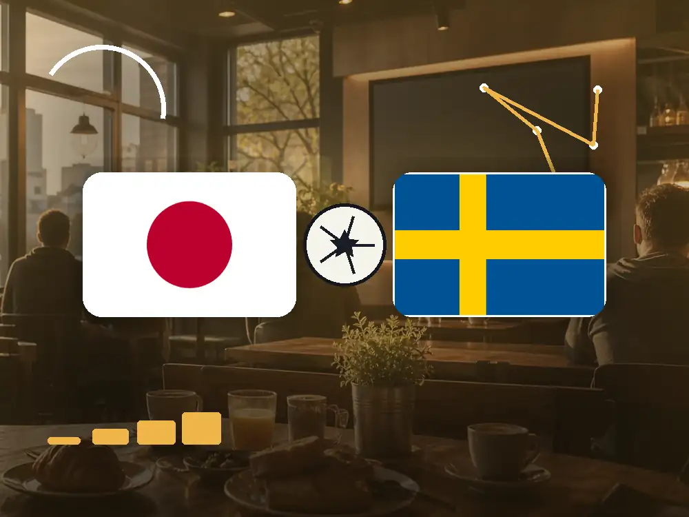 Japan gegen Schweden in Frankfurt schauen mit passenden Flaggen im WM-2026-Spielplan