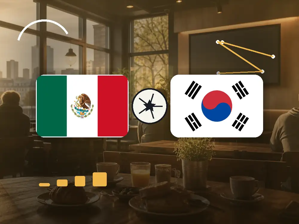 Mexiko gegen Südkorea in Frankfurt schauen mit passenden Flaggen im WM-2026-Spielplan