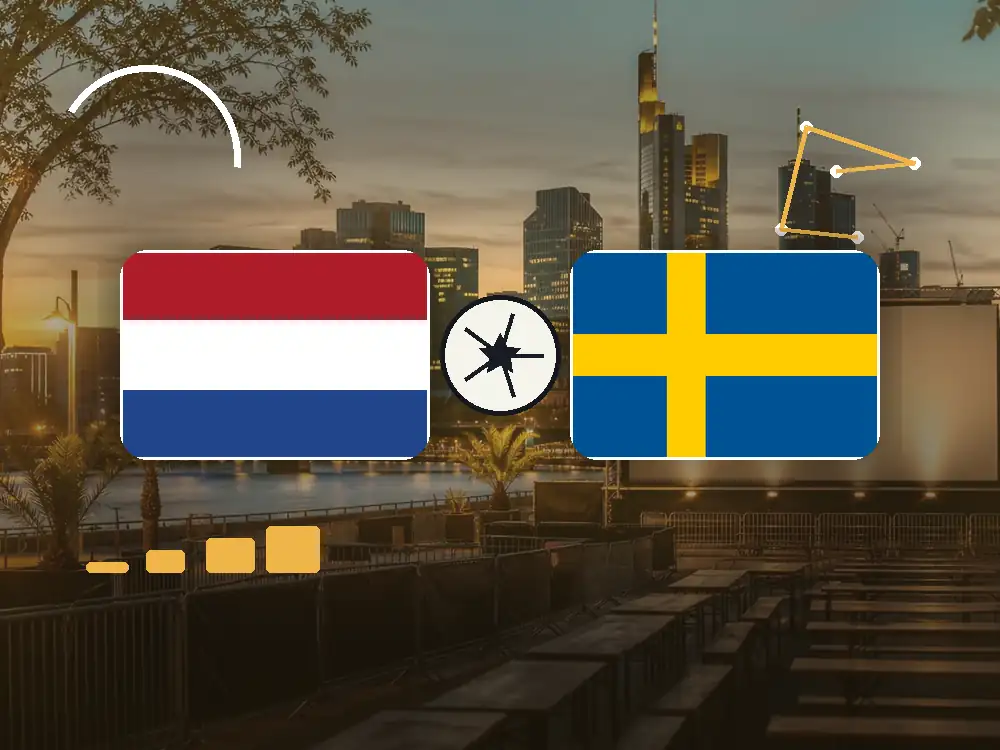 Niederlande gegen Schweden in Frankfurt schauen mit passenden Flaggen im WM-2026-Spielplan