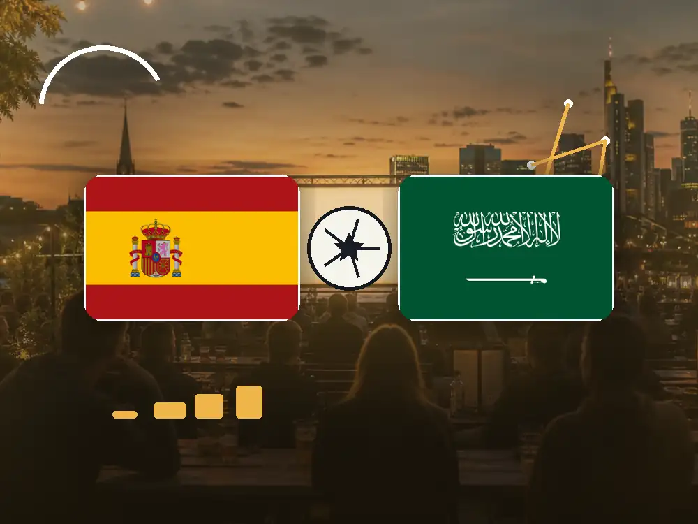 Spanien gegen Saudi-Arabien in Frankfurt schauen mit passenden Flaggen im WM-2026-Spielplan