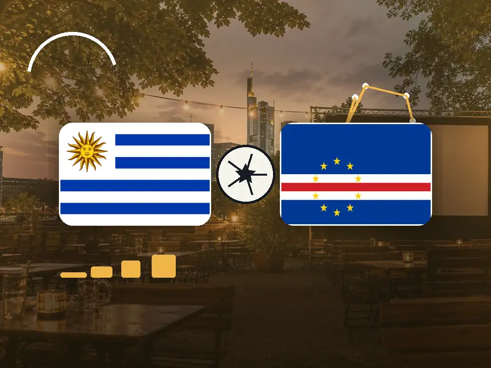 Uruguay gegen Cabo Verde in Frankfurt schauen mit passenden Flaggen im WM-2026-Spielplan