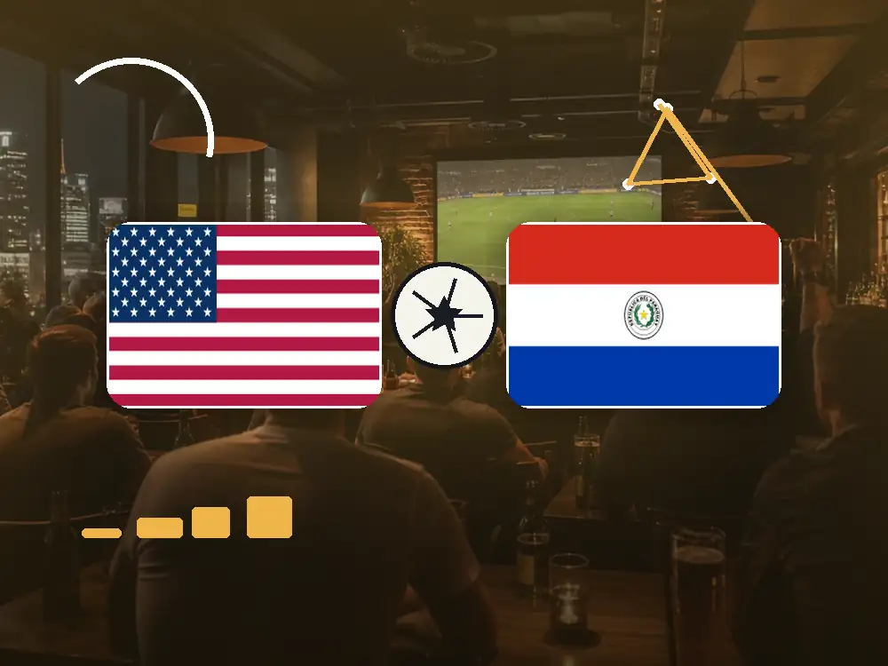 USA gegen Paraguay in Frankfurt schauen mit passenden Flaggen im WM-2026-Spielplan