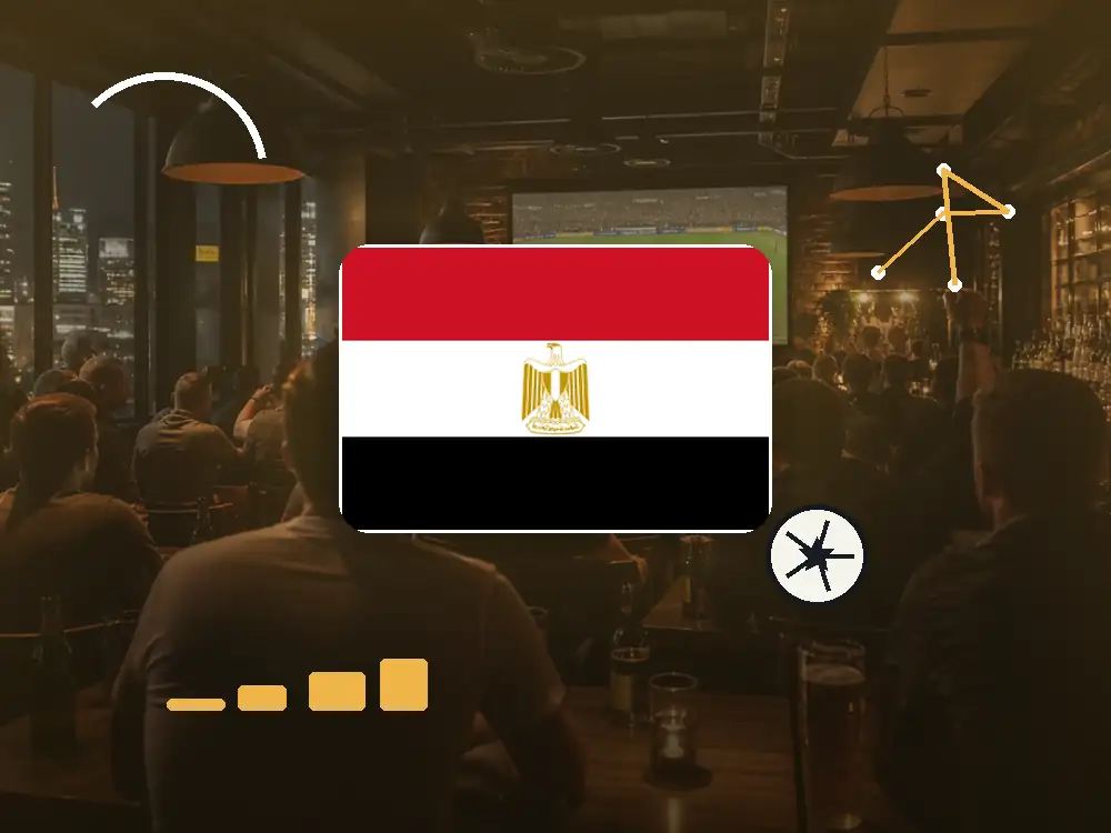Flagge von Ägypten als Public-Viewing-Motiv für Frankfurt