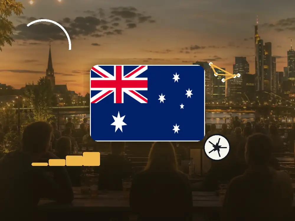 Flagge von Australien als Public-Viewing-Motiv für Frankfurt