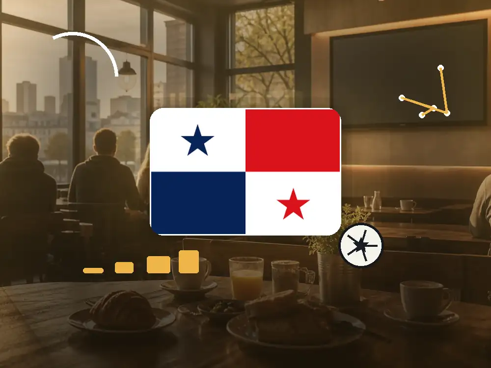 Flagge von Panama als Public-Viewing-Motiv für Frankfurt