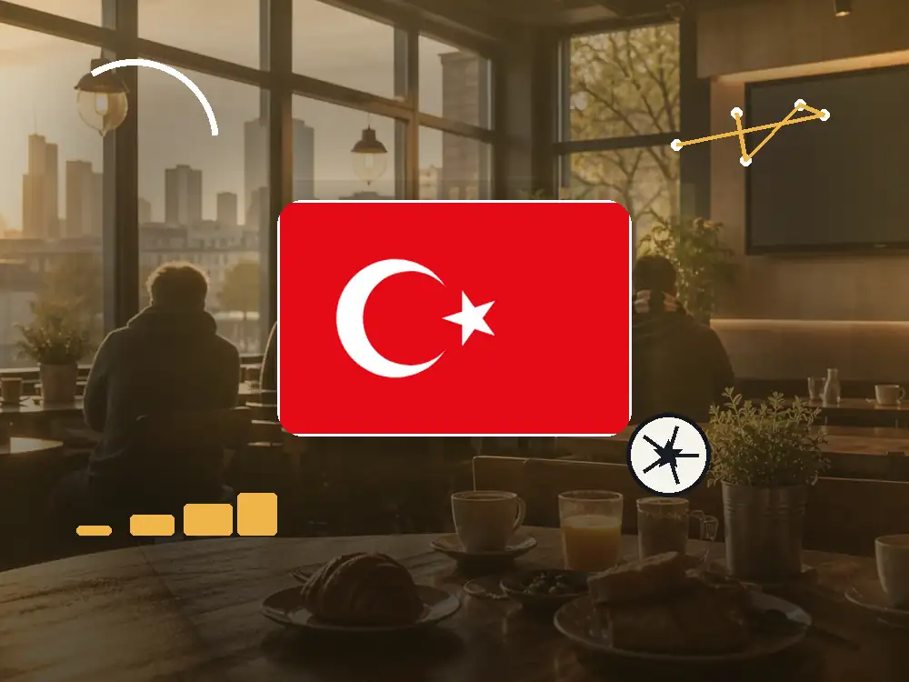 Flagge von Türkei als Public-Viewing-Motiv für Frankfurt